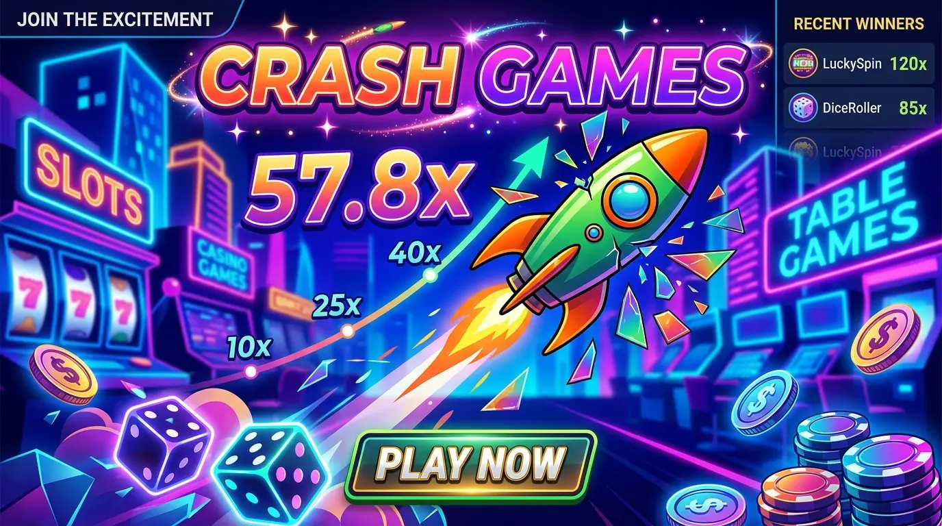 Crashspil på Casumo casino